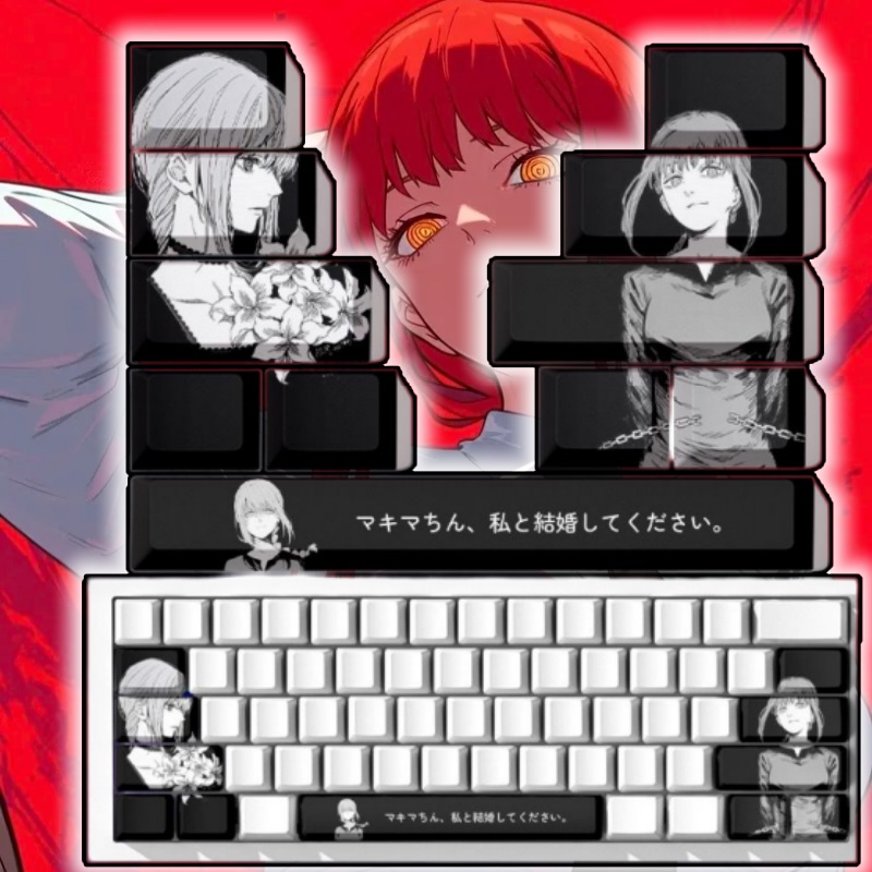 Gaming Accessories Aesthetic - Teclas de Anime con Temática de