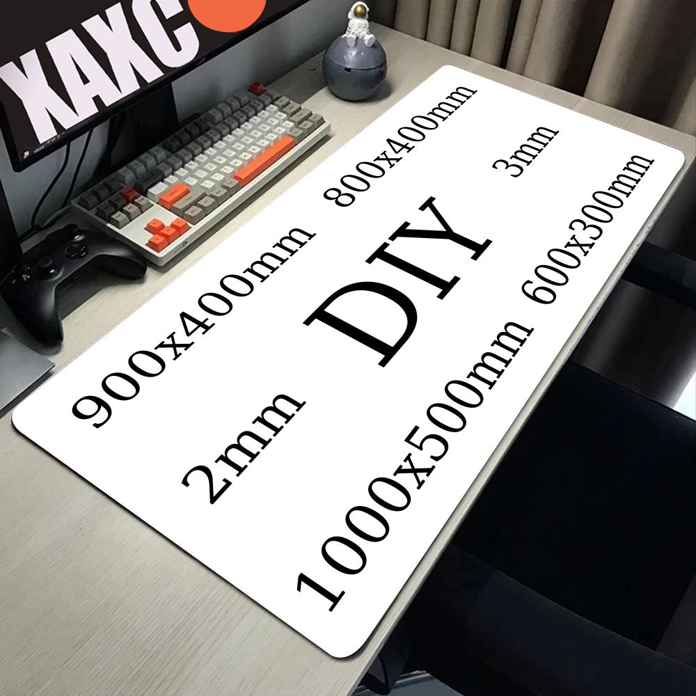 Gaming Accessories Name - Alfombrilla de Ratón Personalizable XXL, Antideslizante,