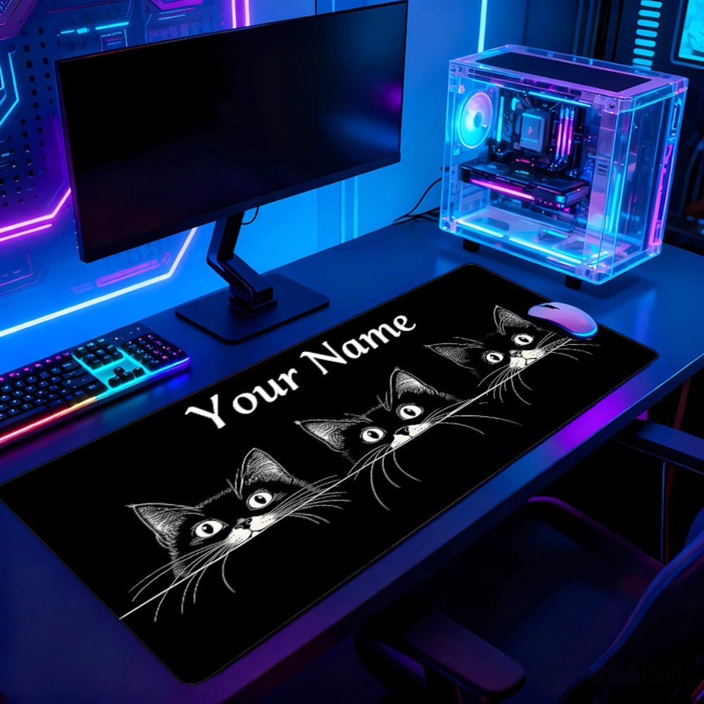 Gaming Accessories Name - Alfombrilla de escritorio personalizada con 3