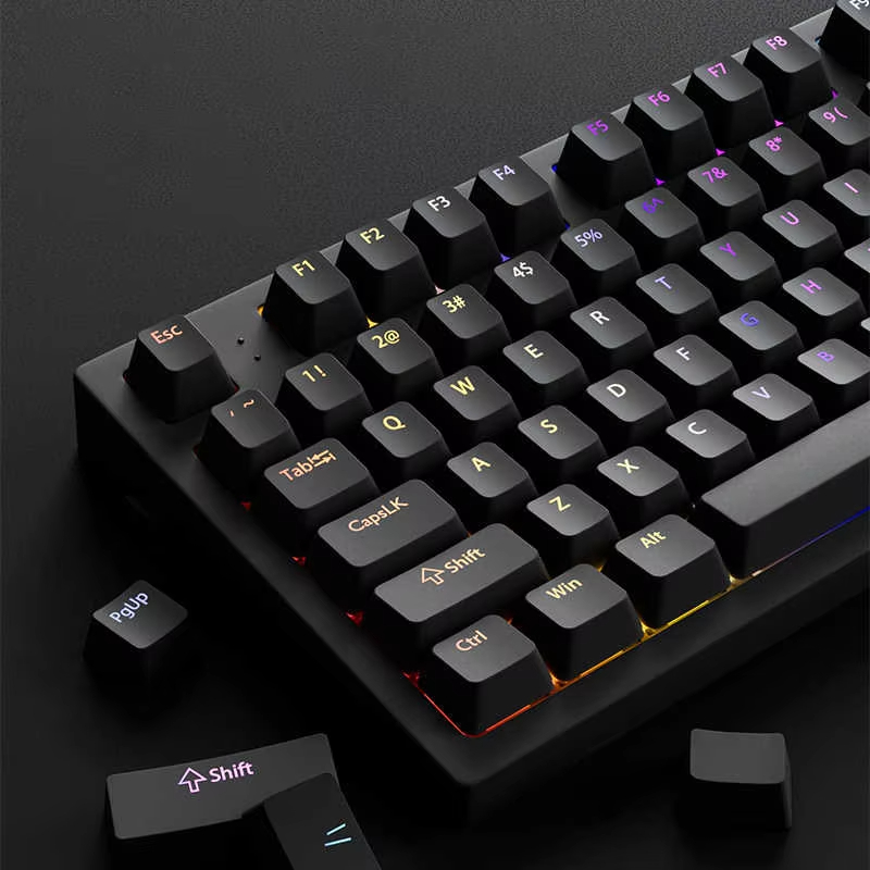Gaming Accessories Aesthetic - Más de 130 Teclas Negras Personalizadas