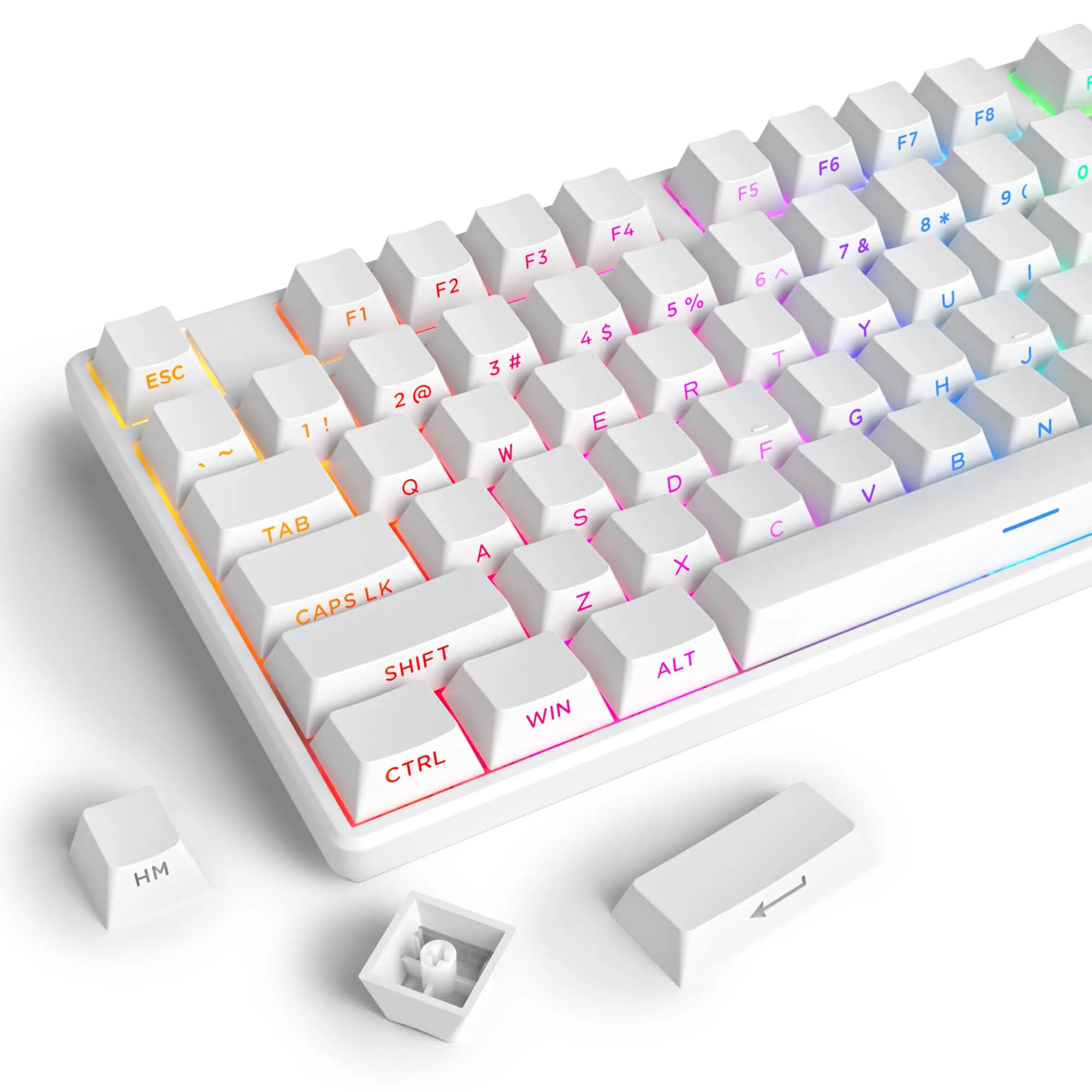 Teclas PBT de doble disparo de - Gaming Accessories Aesthetic reseña y precio