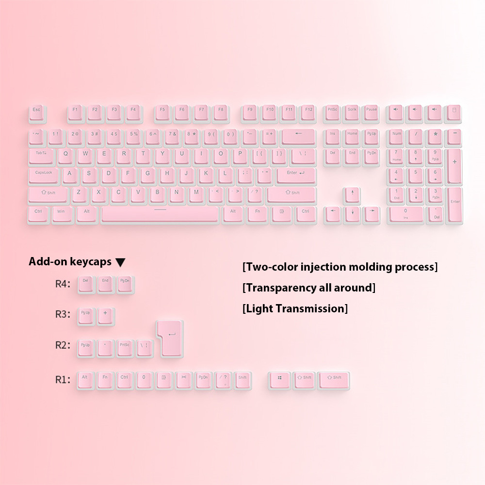 Teclas de pudín de 129 teclas, - Gaming Accessories Aesthetic reseña y precio